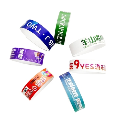 خرید Fudan FM1108 مچ بند RFID Tyvek مچ بند RFID غیر فعال یکبار مصرف online manufacture
