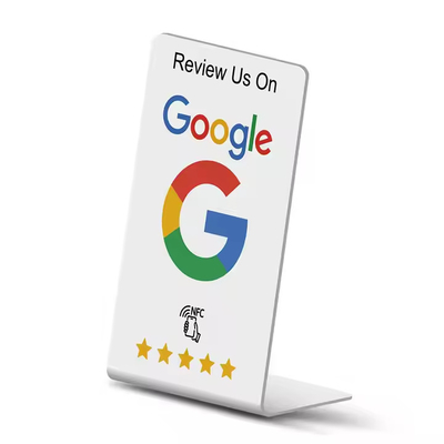 خرید صفحه نمایش قابل تنظیم Google Review Stand NFC Table Stand 13.56MHz online manufacture