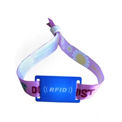 خرید مچ بند جشنواره NFC سفارشی پارچه 13.56MHz RFID کنترل دسترسی مچ بند online manufacture