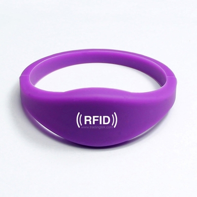 TK4100 EM4200 T5577 سیلیکون ضد آب RFID مچ بند برای مدیریت رویداد