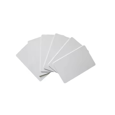 13.56Mhz 85.5*54mm چاپی کارت RFID پلاستیکی سفید خالی خود جوهر پرینت